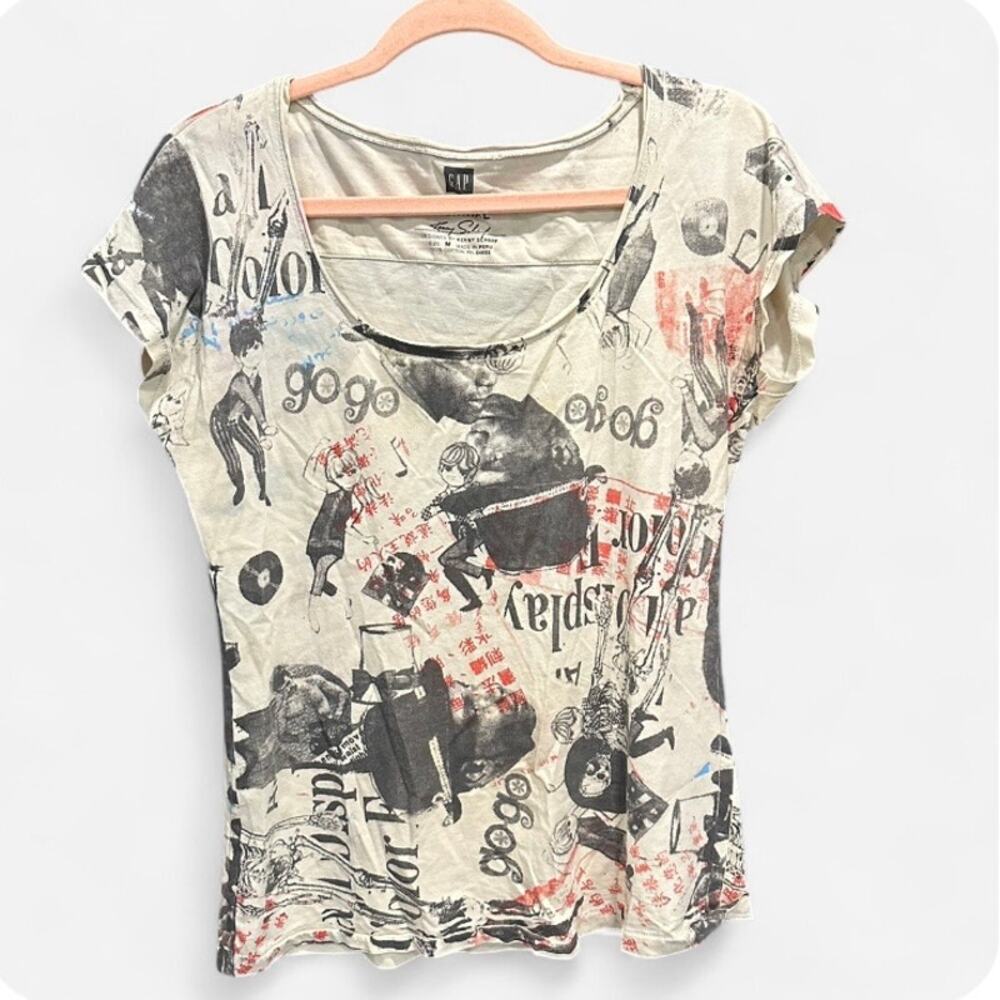Rare GAP X Whitney Biennial designed by Kenny Scharf Graphic Tee Medium - Picture 4 of 9